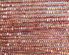4x2mm (1.5mm hole) Copper Finish Solid Brass Metal Triangle Saucer/Spacer Beads - 24 Inch Strand (BS619) - Beads and Babble