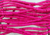 4x2mm Dyed Synthetic Stabilized Pink Turquoise Heishi Beads - 16 Inch Strand (GEM26) SE - Beads and Babble