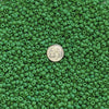 5/0 Matte Opaque Green Japanese Glass Seed Beads 20 Grams (5CS04) - Beads and Babble