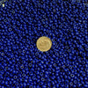 5/0 Opaque Dark Blue Czech Glass Seed Beads 20 Grams (5CS27) - Beads and Babble