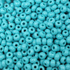 5/0 Opaque Turquoise Orange Czech Glass Seed Beads 20 Grams (5CS15) - Beads and Babble