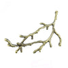 55x26mm Antique Brass Alloy Metal Tree Branch Pendant/Focal/Connector Component - Qty 2 (MB293) - Beads and Babble