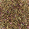 5.7mm Silky Gold Iris Czech Glass Tube Beads 20 Grams (TT2) - Beads and Babble
