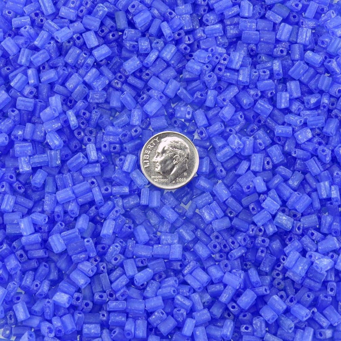 5x3.5mm Matte Transparent Light Blue Czech Glass Baby Pillow Beads 15 Grams (PB22) SE - Beads and Babble