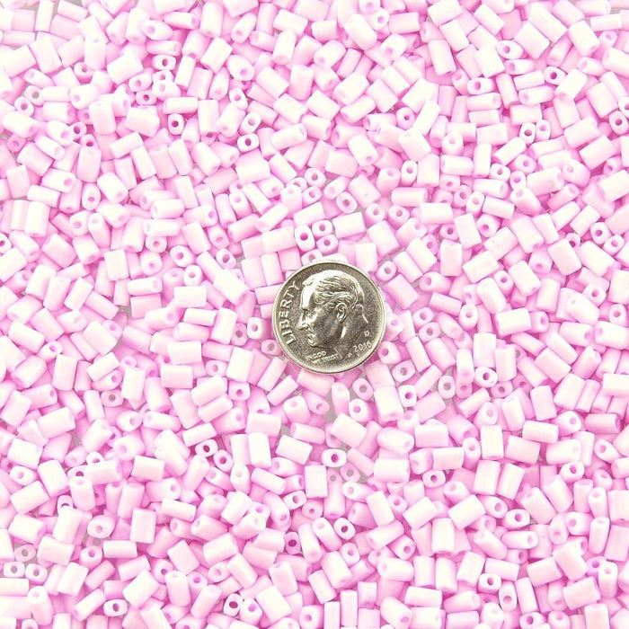5x3.5mm SOL GEL Pink Czech Glass Baby Pillow Beads 15 Grams (PB34) SE - Beads and Babble