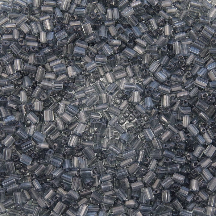 5x3.5mm Transparent Black Diamond Czech Glass Baby Pillow Beads 15 Grams (PB49) SE - Beads and Babble