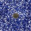 5x3.5mm Transparent Dark Blue Luster Czech Glass Baby Pillow Beads 15 Grams (PB48) SE - Beads and Babble