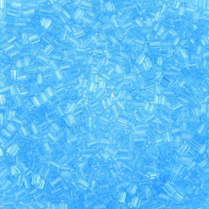 5x3.5mm Transparent Light Aqua Czech Glass Baby Pillow Beads 15 Grams (PB43) SE - Beads and Babble