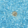 5x3.5mm Transparent Light Aqua Silver Lined Czech Glass Baby Pillow Beads 15 Grams (PB61) SE - Beads and Babble