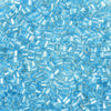 5x3.5mm Transparent Light Aqua Silver Lined Czech Glass Baby Pillow Beads 15 Grams (PB61) SE - Beads and Babble