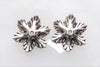 6 Petal 21x19x4mm Antique Silver Alloy Metal Flower Beads, Button Closures, Bead Caps Jewelry Component - Qty 6 (MB335) - Beads and Babble
