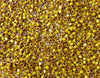6/0 (1.6mm hole) Opaque Lemon Picasso Czech MATUBO Pressed Glass Seed Beads 10 Grams (6MAT8) - Beads and Babble