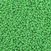 6/0 Matte Opaque Green Czech Glass Seed Beads 20 Grams (6CS313) - Beads and Babble