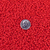 6/0 Matte Opaque Light Red Czech Glass Seed Beads 20 Grams (6CS315) - Beads and Babble