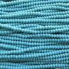 6/0 Matte Opaque Turquoise Czech Glass Seed Bead Strand (CW115) - Beads and Babble