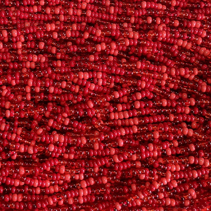 6/0 Mauna Loa Mix Czech Glass Seed Bead Strand (6BW181) - Beads and Babble
