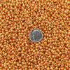 6/0 Metallic Brassy Gold Czech Glass Seed Beads 20 Grams (6CS334) - Beads and Babble
