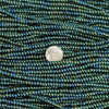 6/0 Metallic Green Iris Czech Glass Seed Bead Strand (6BW174) - Beads and Babble