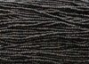 6/0 Opaque Black Picasso Czech Glass Seed Bead Strand (CW179) - Beads and Babble