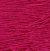 6/0 Opaque Dark Pink Terra Intensive Coated Czech Glass Seed Bead Strand (6BW169) - Beads and Babble