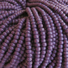 6/0 Opaque Dark Purple Czech Glass Seed Bead Strand (CW121) - Beads and Babble