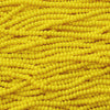 6/0 Opaque Dark Yellow Czech Glass Seed Bead Strand (CW104) - Beads and Babble