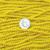 6/0 Opaque Light Yellow Czech Glass Seed Bead Strand (CW102) SE - Beads and Babble