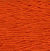 6/0 Opaque Orange Czech Glass Seed Bead Strand (CW106) - Beads and Babble