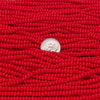 6/0 Opaque Red Terra Intensive Coated Czech Glass Seed Bead Strand (6BW216) - Beads and BabbleBeads