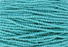 6/0 Opaque Turquoise Czech Glass Seed Bead Strand (CW114) - Beads and Babble