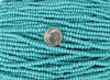 6/0 Opaque Turquoise Czech Glass Seed Bead Strand (CW114) - Beads and Babble