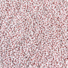 6/0 Opaque White Red Striped Czech Glass Seed Beads 20 Grams (6CS414) - Beads and Babble