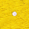 6/0 Opaque Yellow Terra Intensive Coated Czech Glass Seed Bead Strand (6BW223) - Beads and BabbleBeads