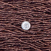 6/0 Transparent Amethyst Bronze-lined Czech Glass Seed Bead Strand (6BW198) - Beads and Babble