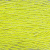6/0 Transparent Crystal Yellow Lined Glow in the Dark UV Black Light Reactive Czech Glass Seed Bead Strand (6BW157) - Beads and Babble