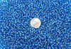6/0 Transparent Dark Aqua Silver Lined Czech Glass Seed Beads 20 Grams (6CS345) - Beads and Babble