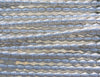6.5x5mm (2mm hole) Silver Finish Solid Brass Metal Beehive Shaped Beads - 25 Inch Strand (BS630) - Beads and Babble