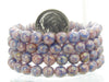 6mm 2 Tone Opaque Pink & Blue Lumi Luster Czech Glass Round Beads - Qty 25 (XAW26) - Beads and Babble