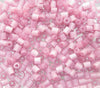 6mm (2mm hole) Pink Opal Glass Tile Beads 30 Grams (UM43) - Beads and Babble