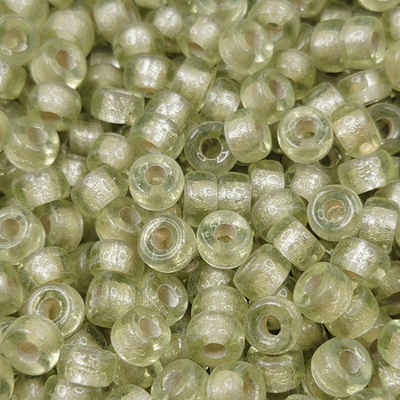 6mm Transparent Jonquil Silver-lined Czech Glass Crow Beads - Qty 50 (RC25) - Beads and BabbleBeads