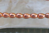 6x5mm (2mm hole) Copper Finish Solid Brass Metal Oval Beads - 25 Inch Strand (BS647) - Beads and Babble