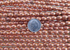 6x5mm (2mm hole) Copper Finish Solid Brass Metal Oval Beads - 25 Inch Strand (BS647) - Beads and Babble