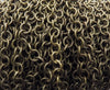 7x1mm Textured Antique Brass Electroplate Iron Cable Chain - Sold by the Foot - (CHM39) - Beads and Babble