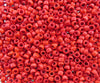 7x4mm (3mm Hole) Opaque Red Vintage Italian Murano Glass Crow Beads 20 Grams (AS34) - Beads and Babble