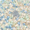 7x5mm Beach Glass Mix Czech Glass Teardrop Beads - Qty 50 (SFDRP18) - Beads and BabbleBeads