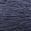 8/0 1 Cut Opaque Navy Blue Luster Czech Glass Charlotte Seed Bead Strand (8CUT11) SE - Beads and Babble