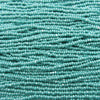 8/0 1 Cut Opaque Turquoise Luster Czech Glass Charlotte Seed Bead Strand (8CUT28) - Beads and Babble