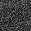 8/0 Aged Matte Opaque Black with White Stripes Picasso Czech Glass Seed Beads 10 Grams (8CS110) - Beads and Babble