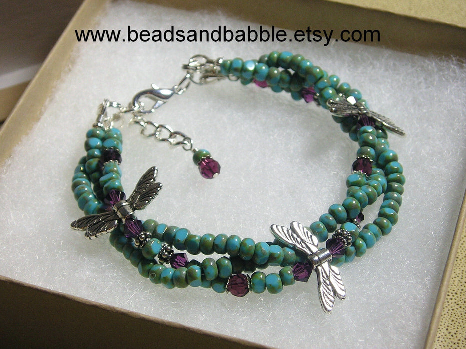8/0 Denim & Turquoise Czech Glass Seed Bead Mix 10 Grams (8CS154) - Beads and Babble