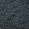 8/0 Matte Opaque Black Czech Glass Seed Beads 10 Grams (8CS167) - Beads and BabbleBeads